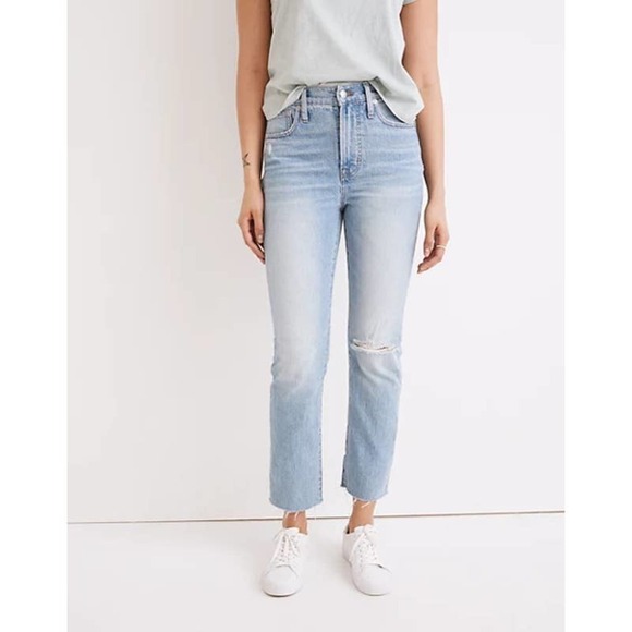 Madewell Coney Wash The Petite Perfect Vintage Jean Destroyed Edition NWOT - Picture 2 of 12